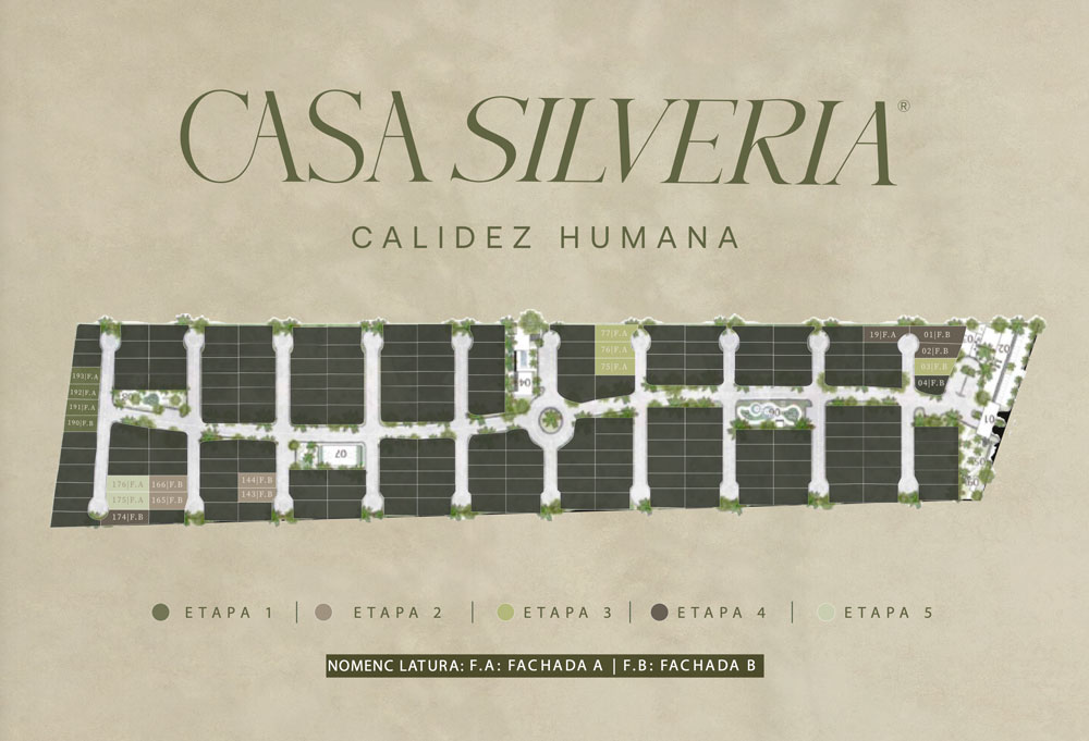 Plano Maestro Casa Silveria — 5 Etapas de Desarrollo